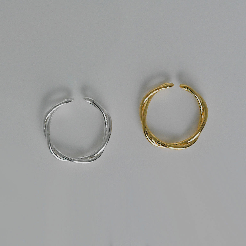 925 silver soft twist open ring_KWAJE059