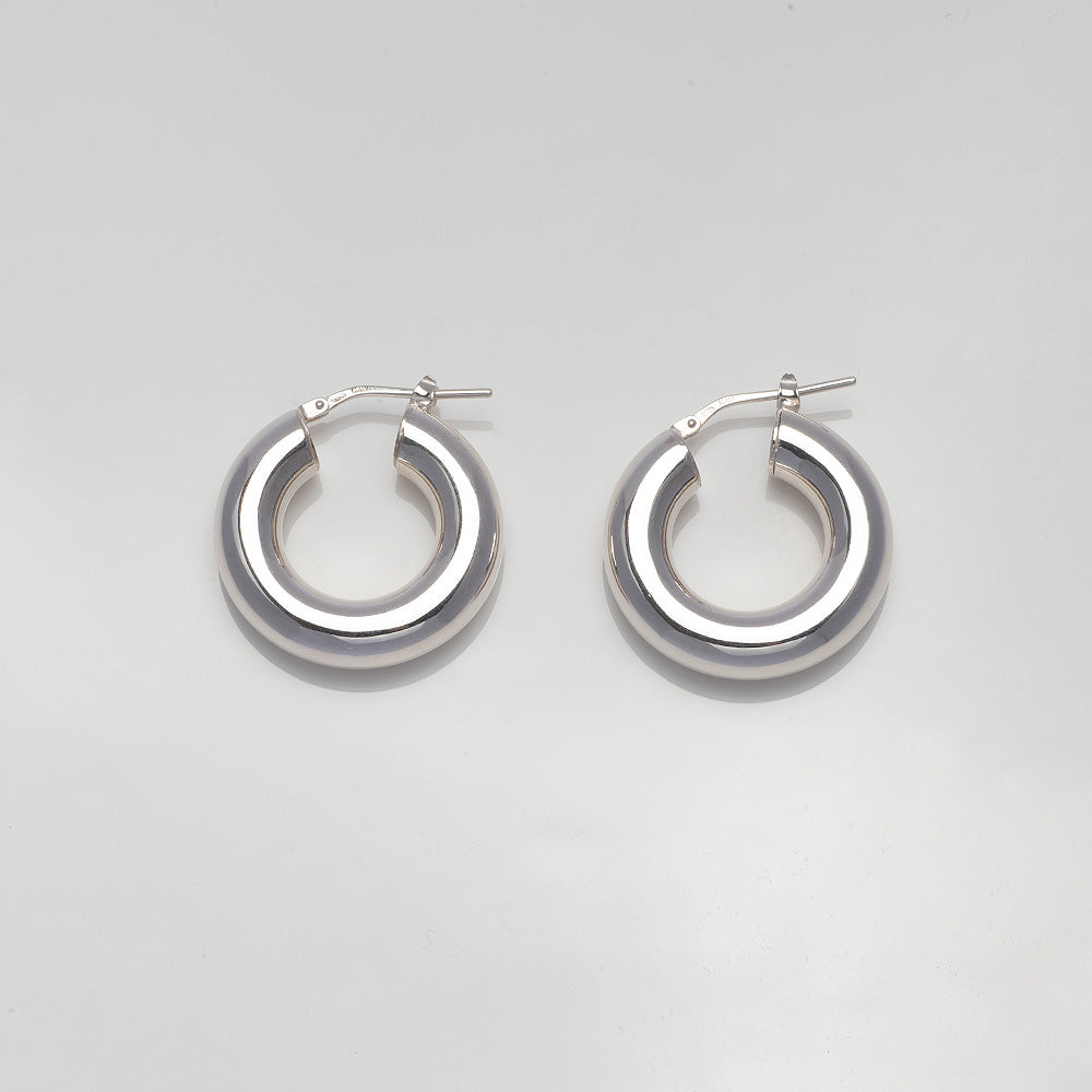 925 silver made in Italy bold ring one touch earrings_KWAJE242