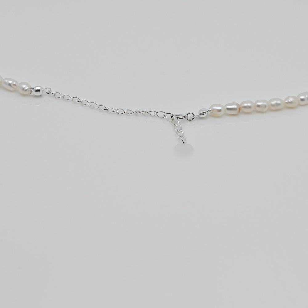 925 Silver Freshwater Pearl Necklace_KWAJE415