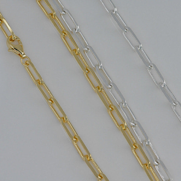 925 silver chain leg chain necklace 39 cm_KWAJE160