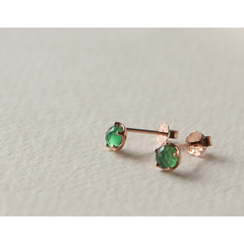 Green Onyx Crystal Earrings_KWAJE544