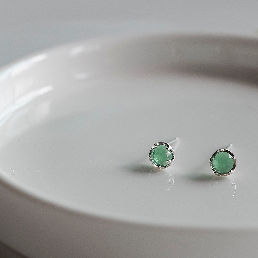 Green Onyx Crystal Earrings_KWAJE544