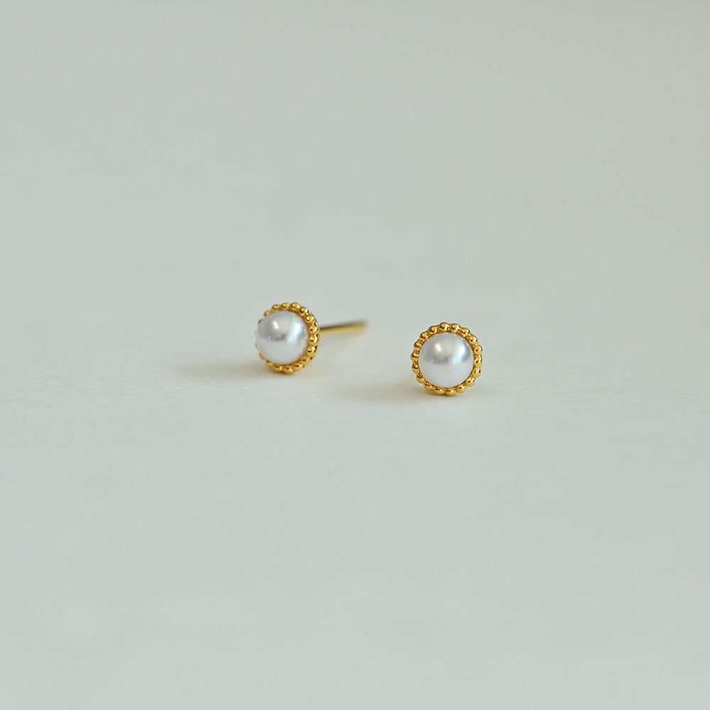 925 silver pearl stud earrings_KWAJE496