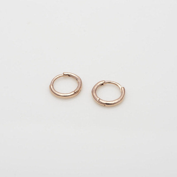 925 Silver Basic Mini One Touch Earrings_KWAJE175