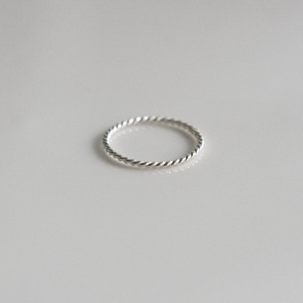 925 silver simple twist ring_KWAJE280