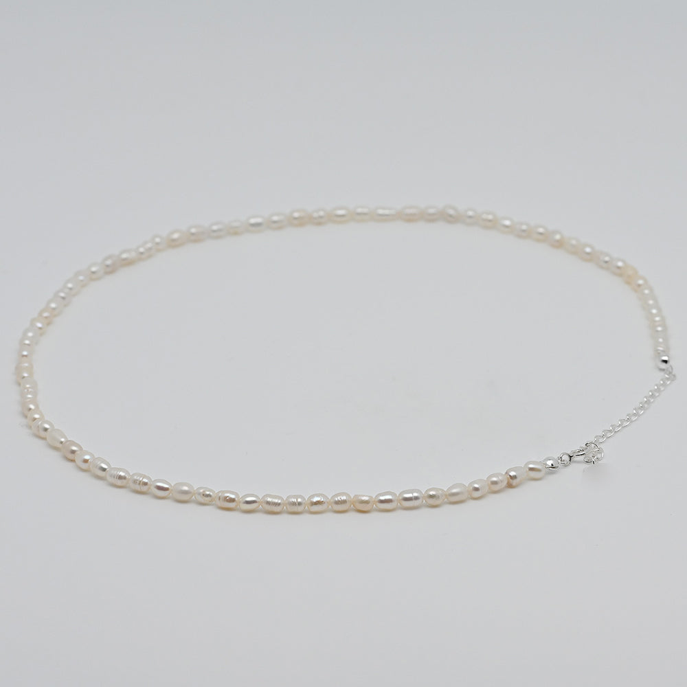 925 Silver Freshwater Pearl Necklace_KWAJE415