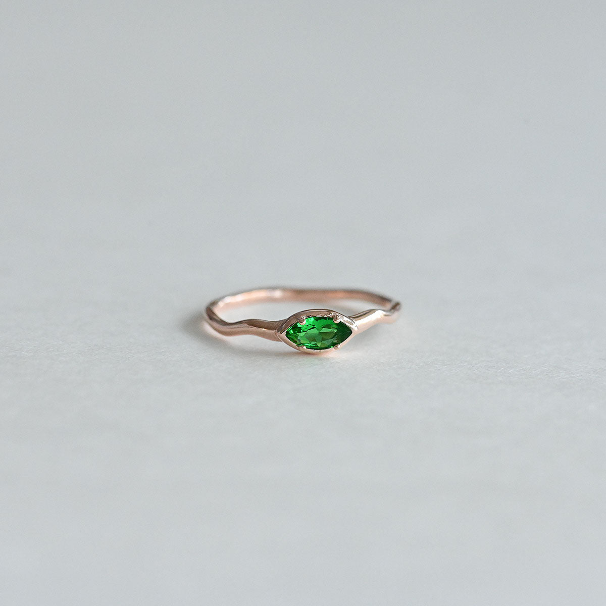 925 Silver Marquise Green Ring_KWAJE262