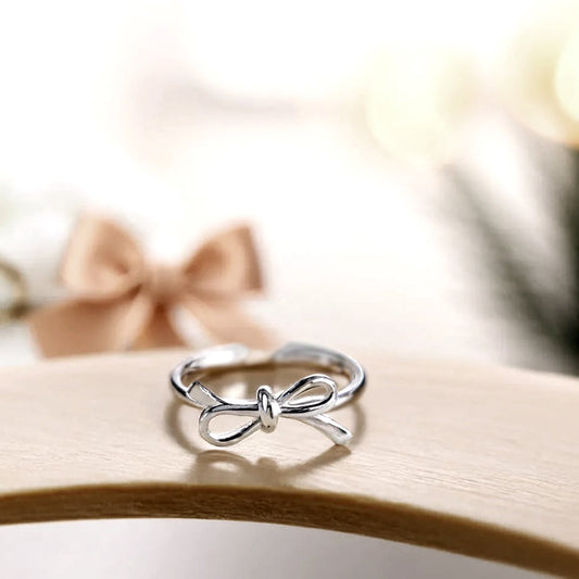 925 silver ribbon open ring_KWAJE054