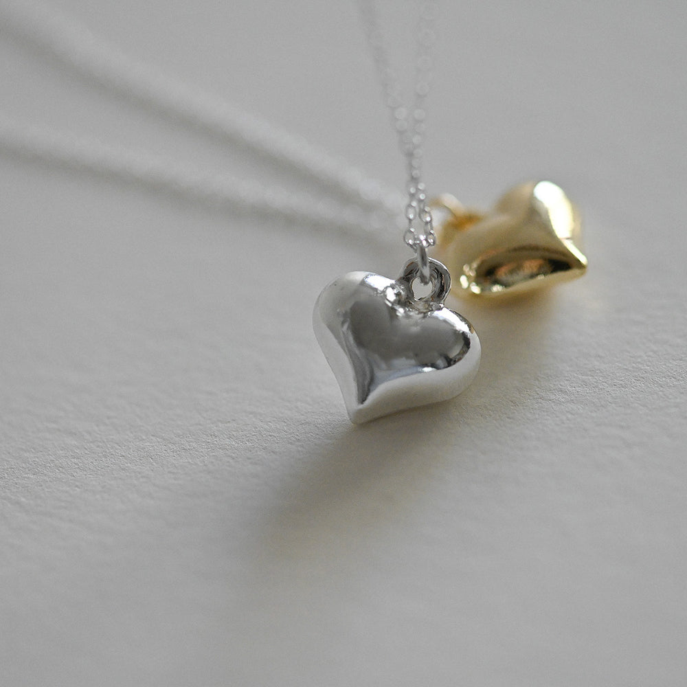 925 Silver Heart 3 Necklace_KWAJE091