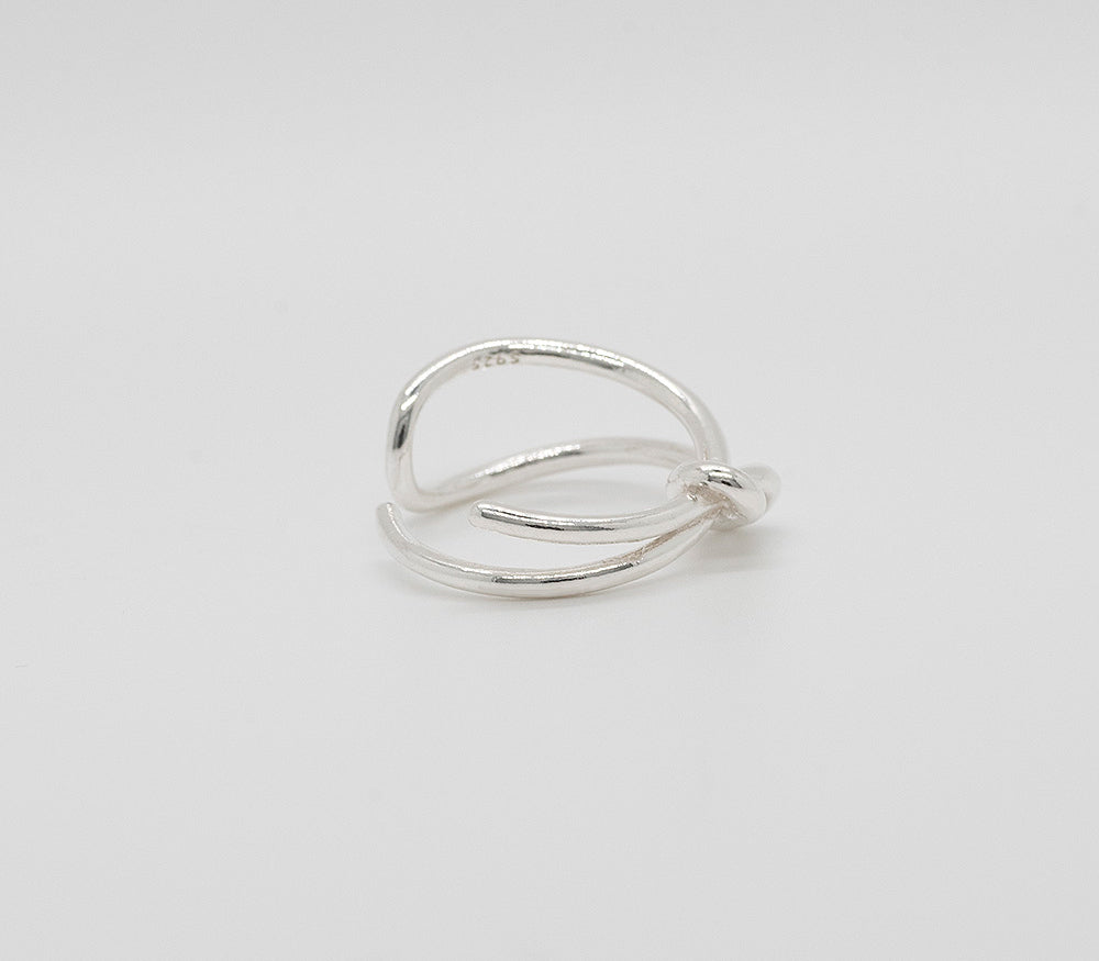 925 silver breast tie open ring_KWAJE008