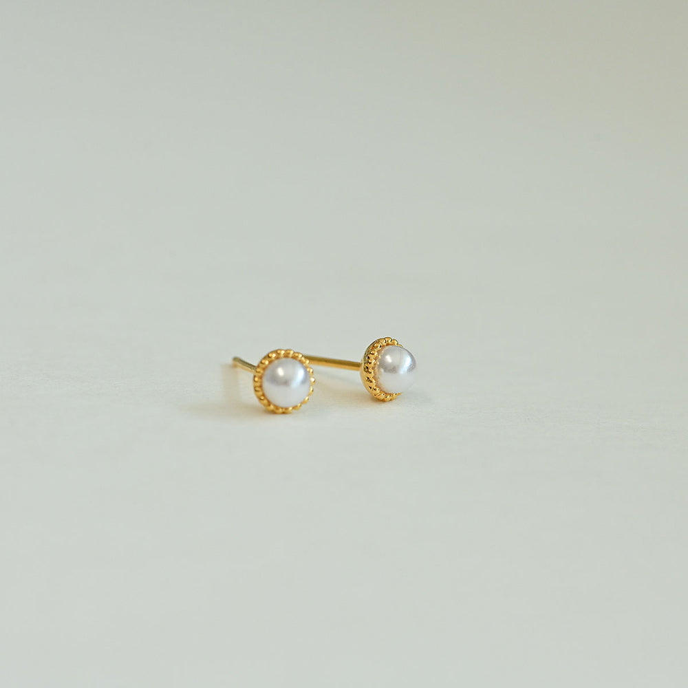 925 silver pearl stud earrings_KWAJE496