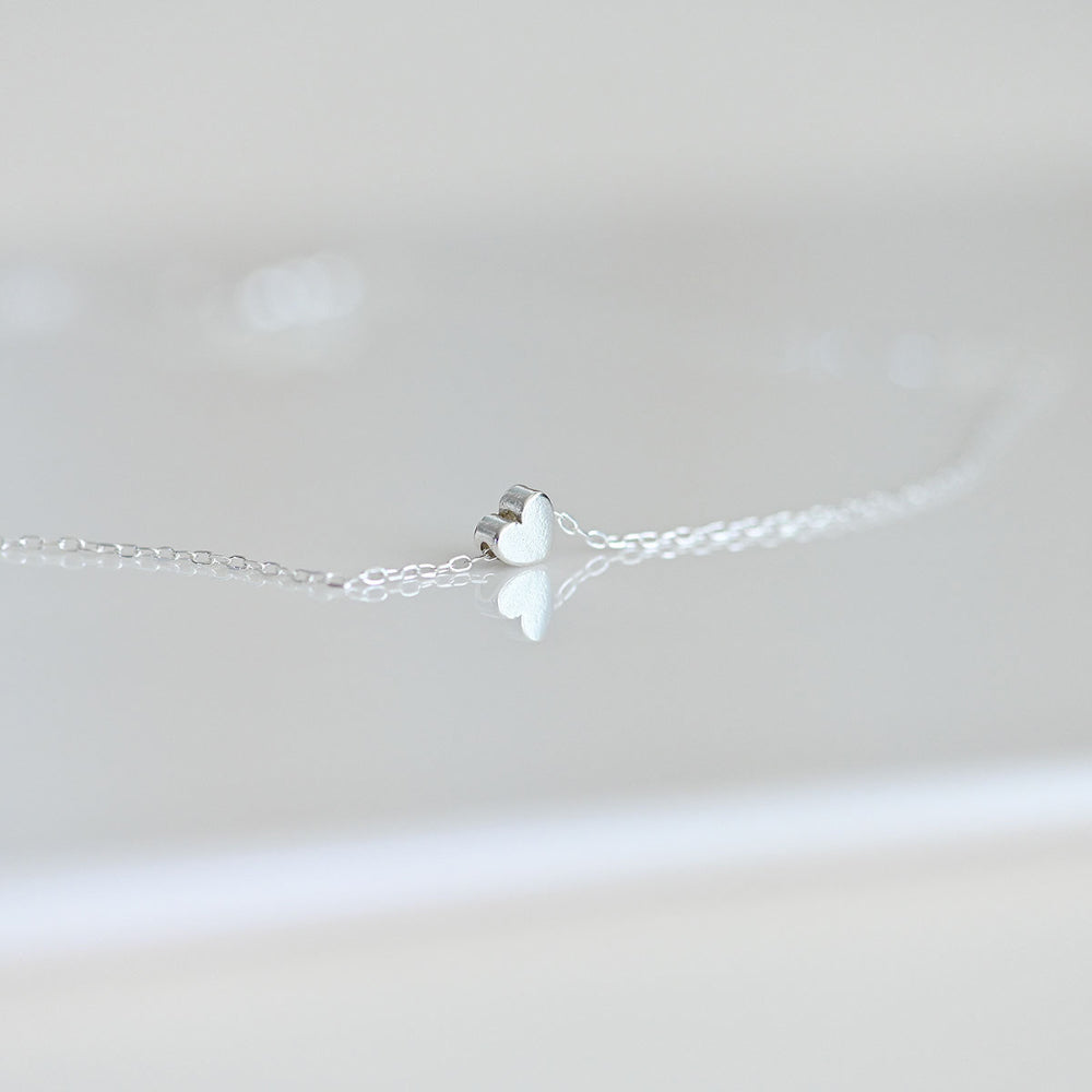 925 Silver Heart Necklace_KWAJE166