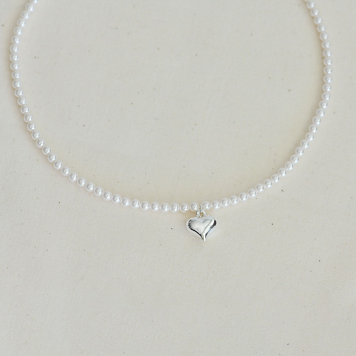 925 Silver Heart No. 3 Nuclear Pearl Necklace_KWAJE430