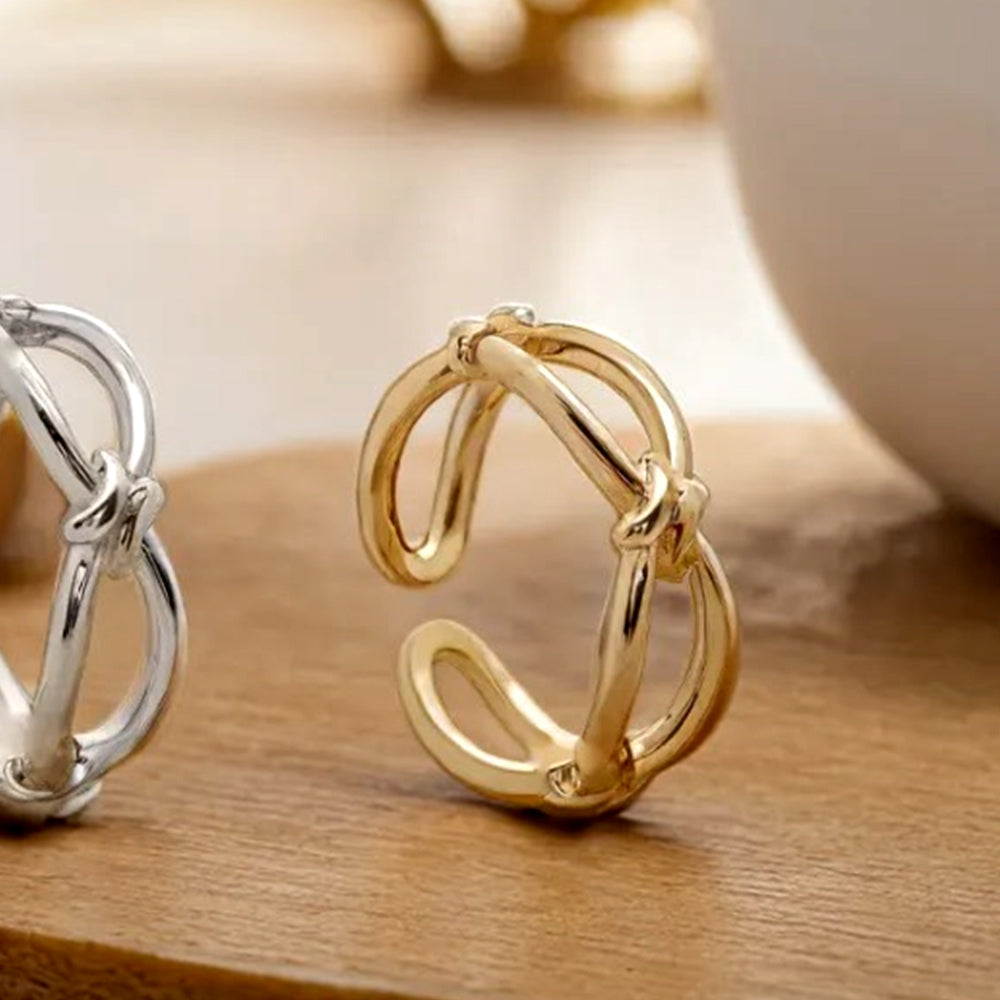 925 Silver Rattan Free Ring_KWAJE277