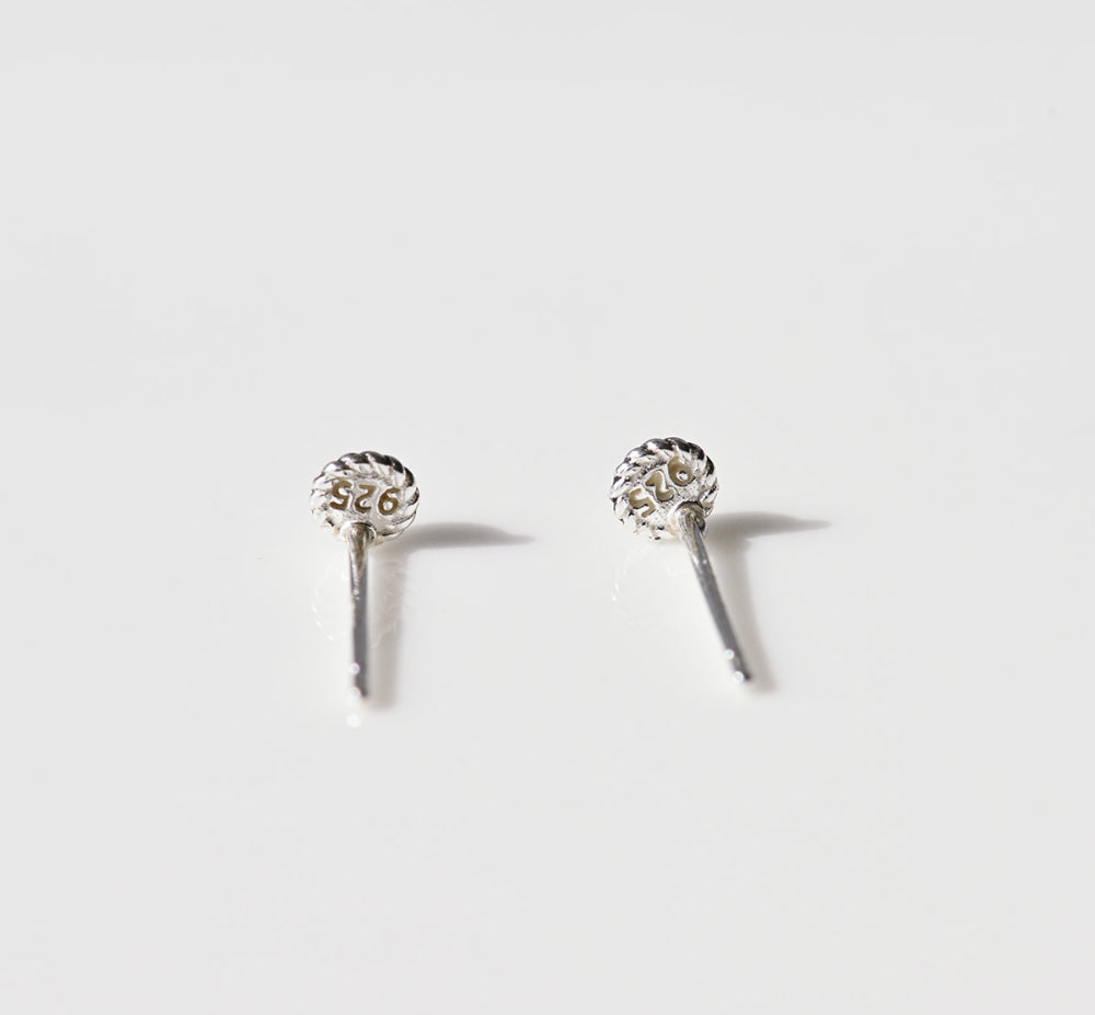 925 silver oil painting mini loret earrings_KWAJE492