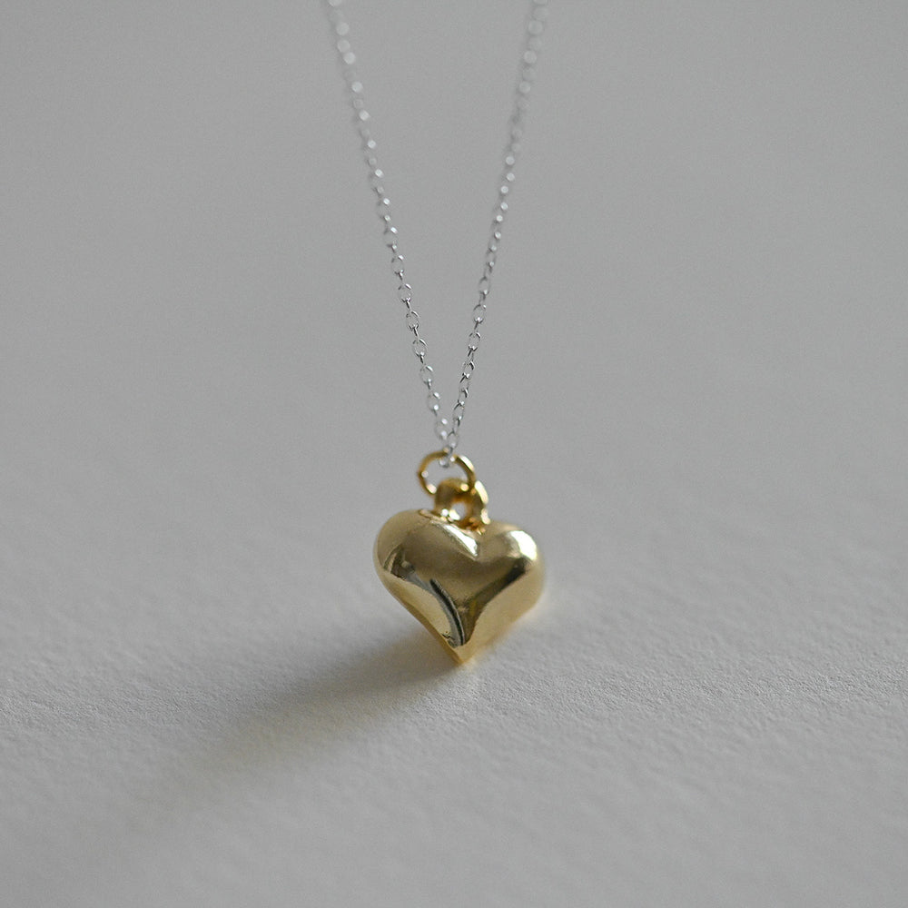 925 Silver Heart 3 Necklace_KWAJE091