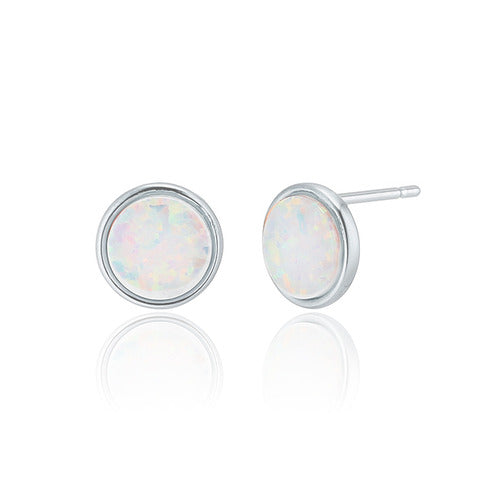 925 silver opal gemstone earrings_KWAJE522