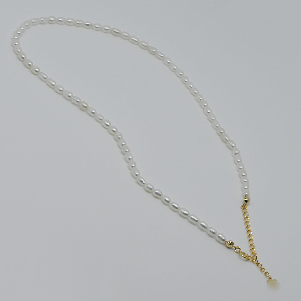 925 Silver Freshwater Pearl Necklace_KWAJE415