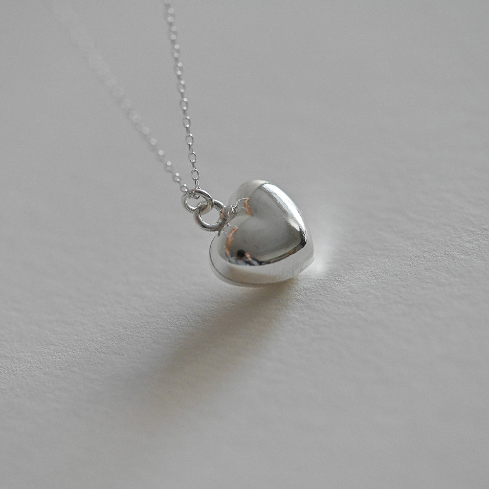 925 Silver Heart 4 Necklace_KWAJE423