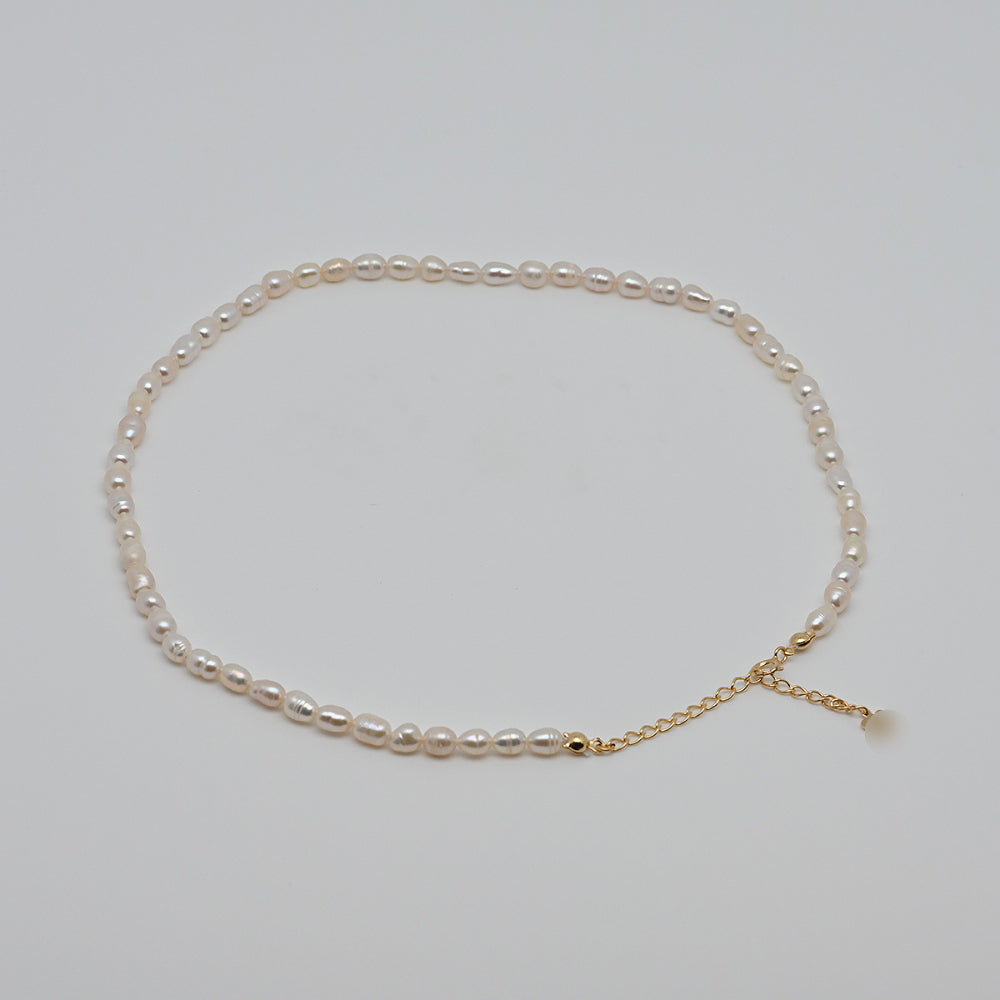 925 Silver Freshwater Pearl Necklace_KWAJE415