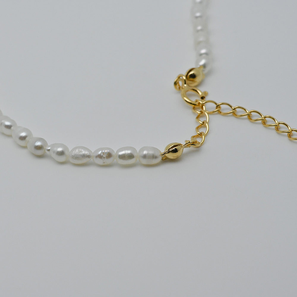 925 Silver Freshwater Pearl Necklace_KWAJE415