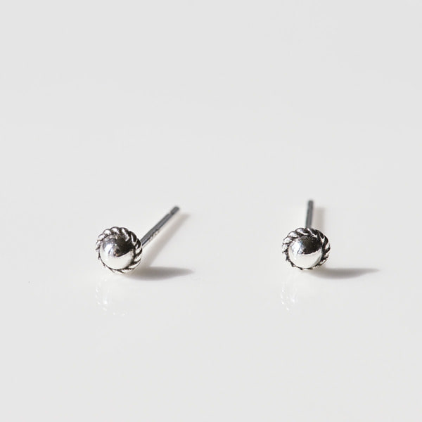 925 silver oil painting mini loret earrings_KWAJE492