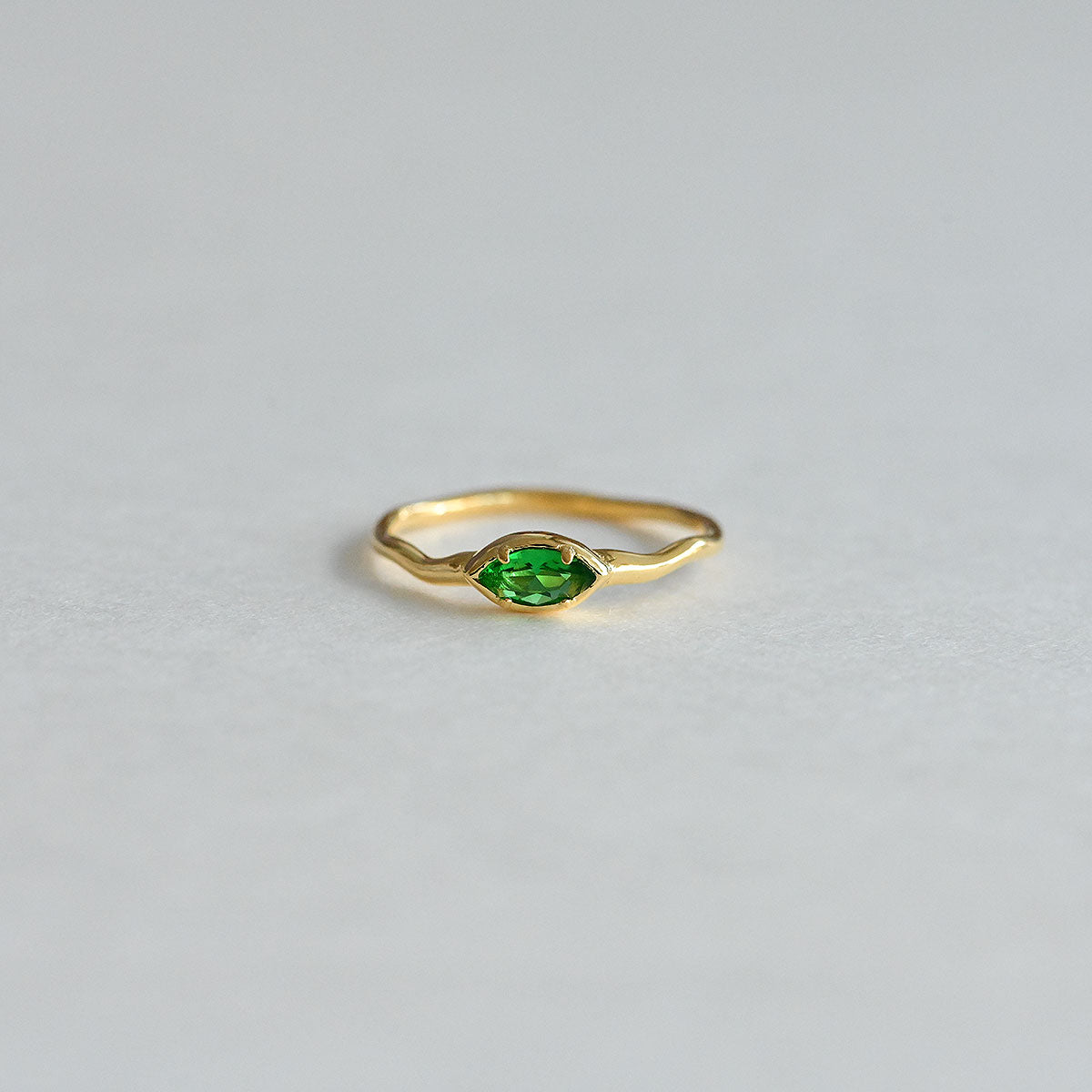 925 Silver Marquise Green Ring_KWAJE262