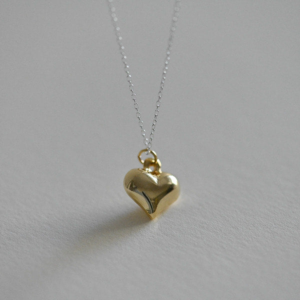 925 Silver Heart 3 Necklace_KWAJE091