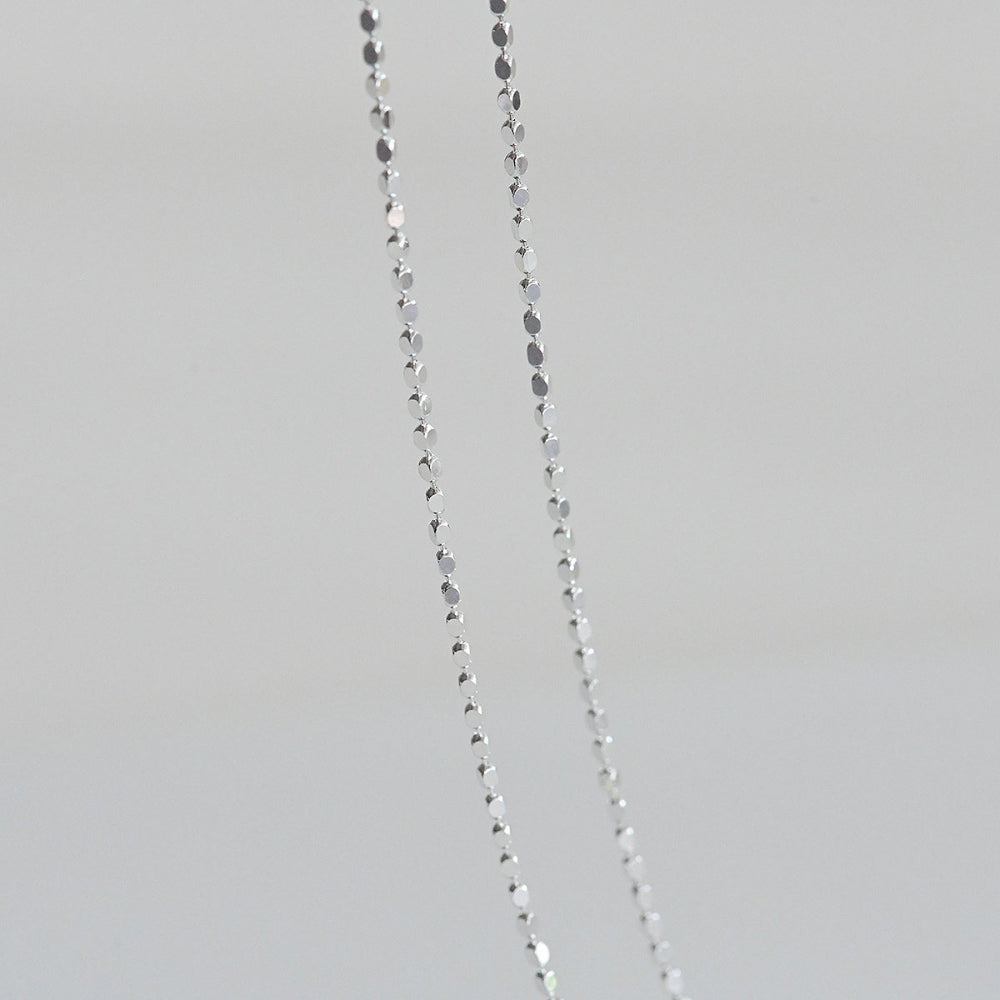 925 silver prism cut bead necklace_KWAJE117