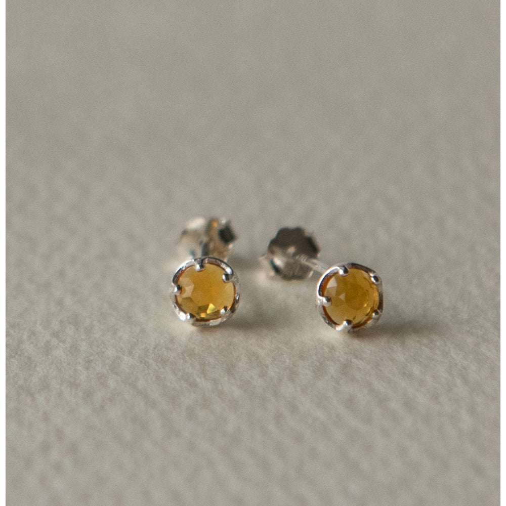 925 silver topaz crystal earrings_KWAJE525