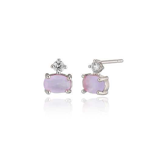 925 silver cubic air blue earrings_KWAJE519