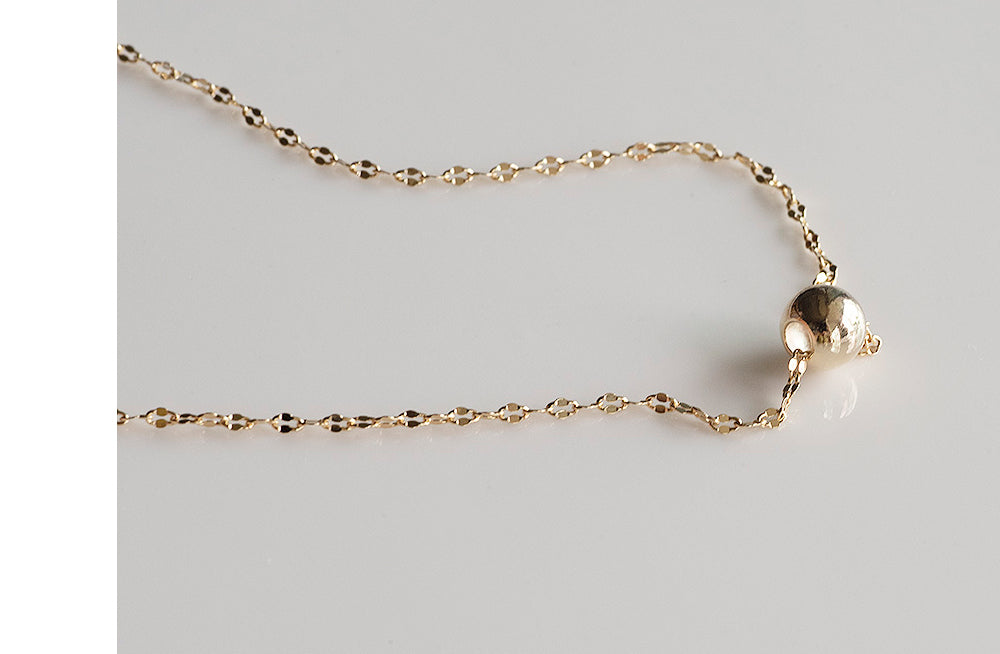 925 silver ball necklace_KWAJE196