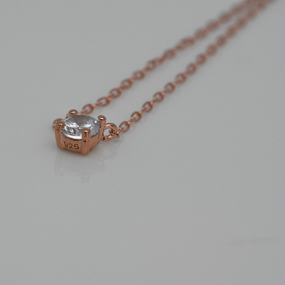 925 silver 4mm cubic necklace_KWAJE180