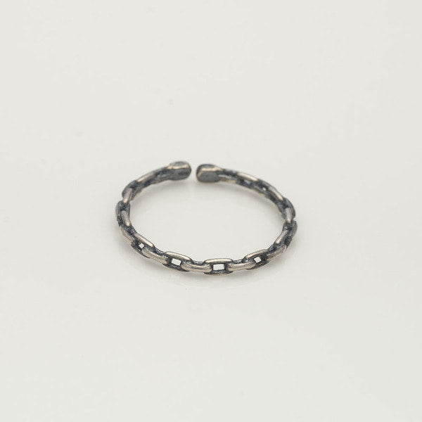 925 silver chain oil painting open ring_KWAJE009