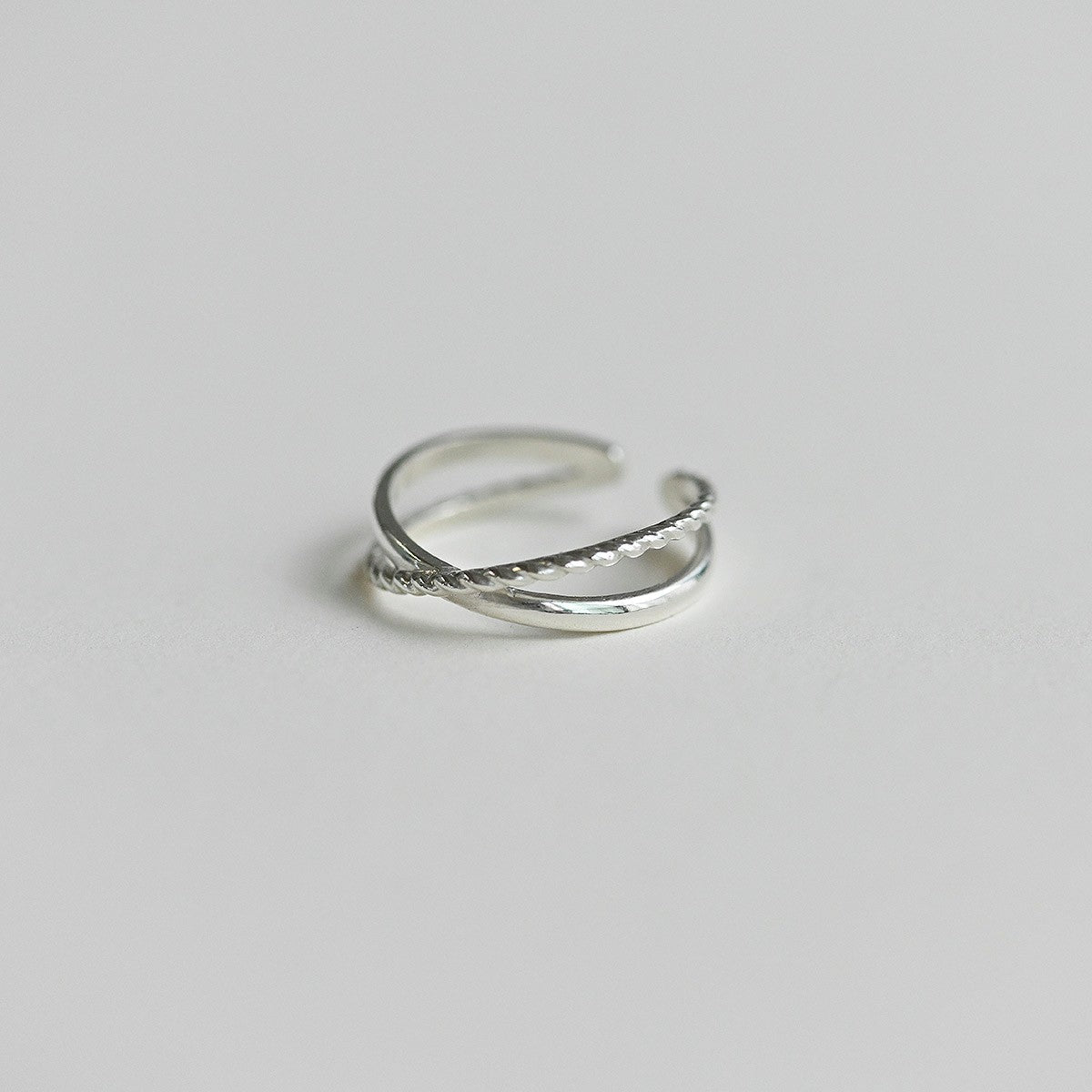 925 silver wave open ring_KWAJE068