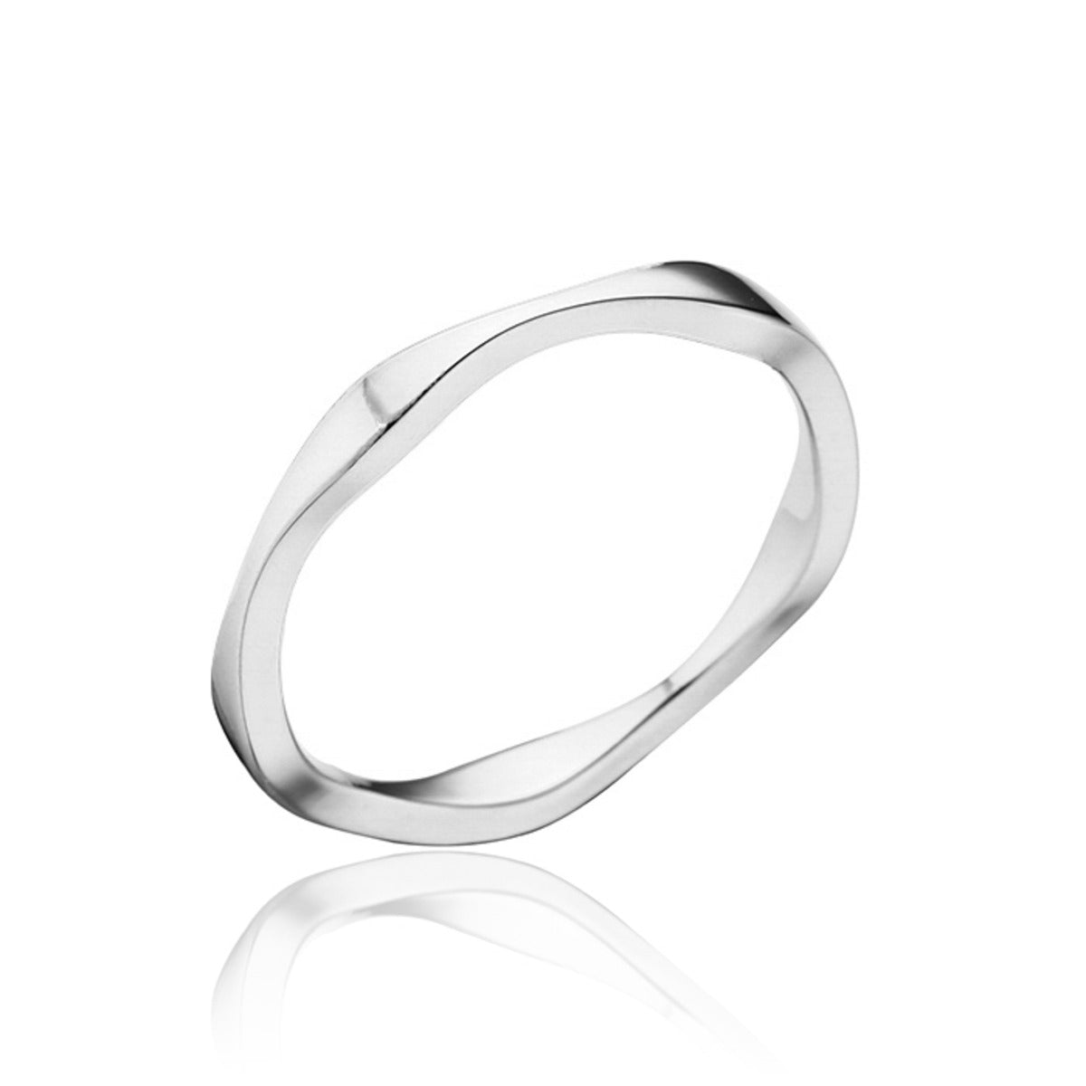 925 Silver Bold Wave Ring_KWAJE103