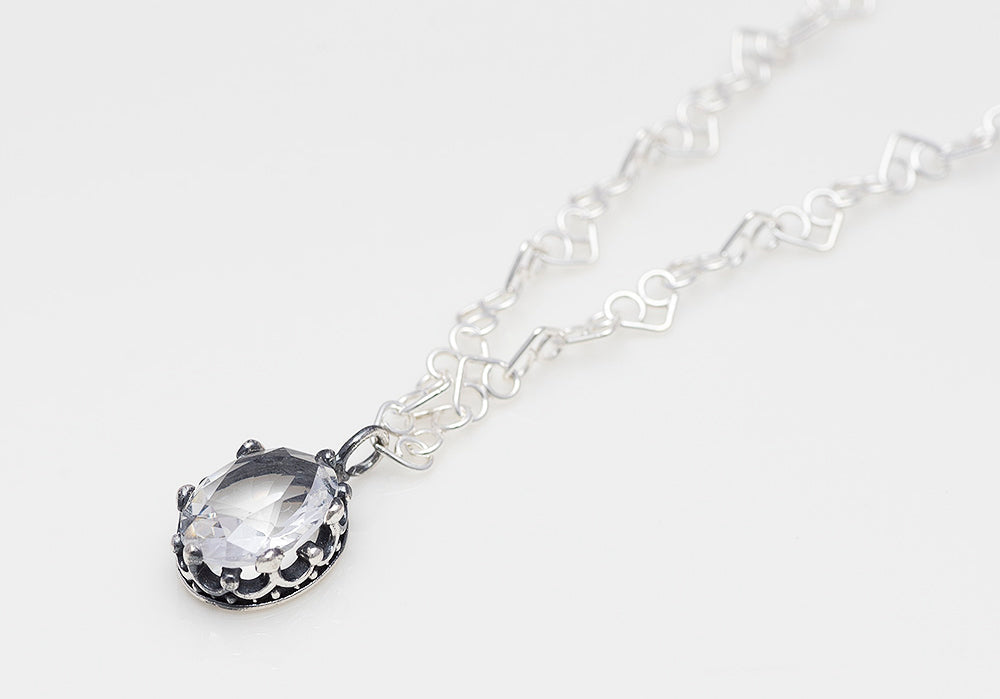 925 Silver Oval Cree Necklace_KWAJE468