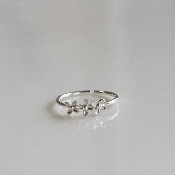 925 silver flower open ring_KWAJE029