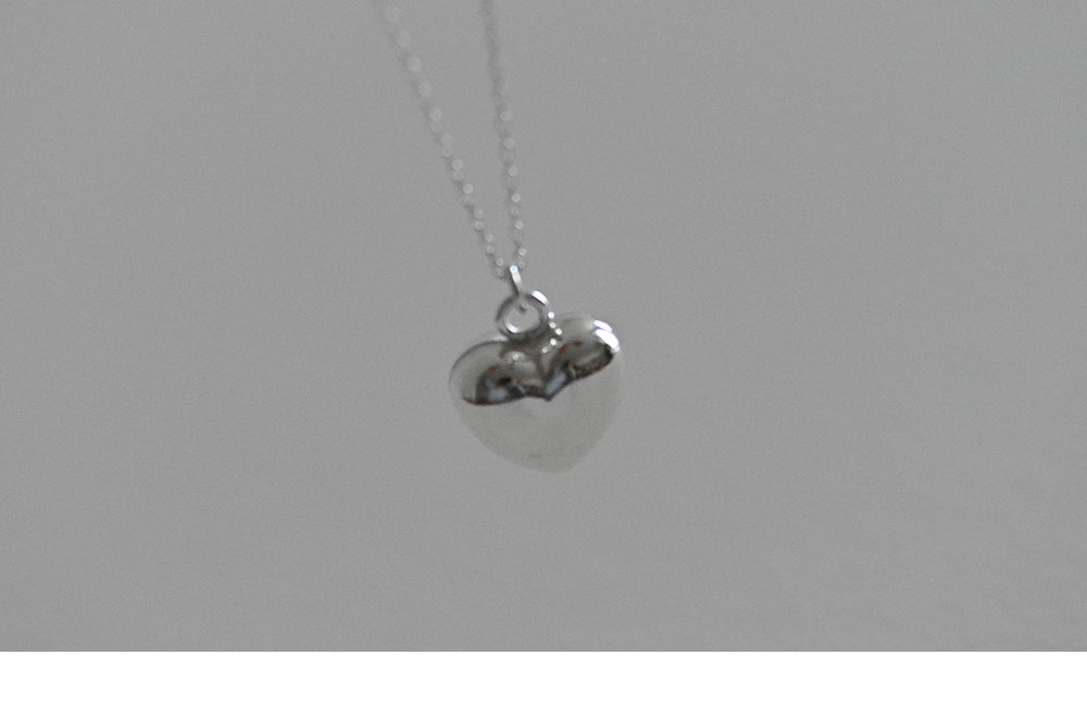 925 Silver Heart 4 Necklace_KWAJE423