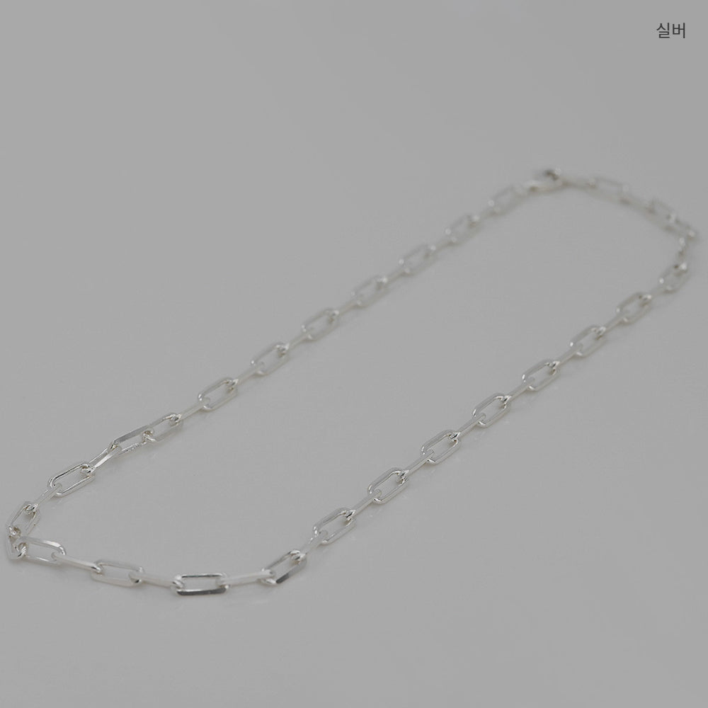 925 silver chain leg chain necklace 39 cm_KWAJE160