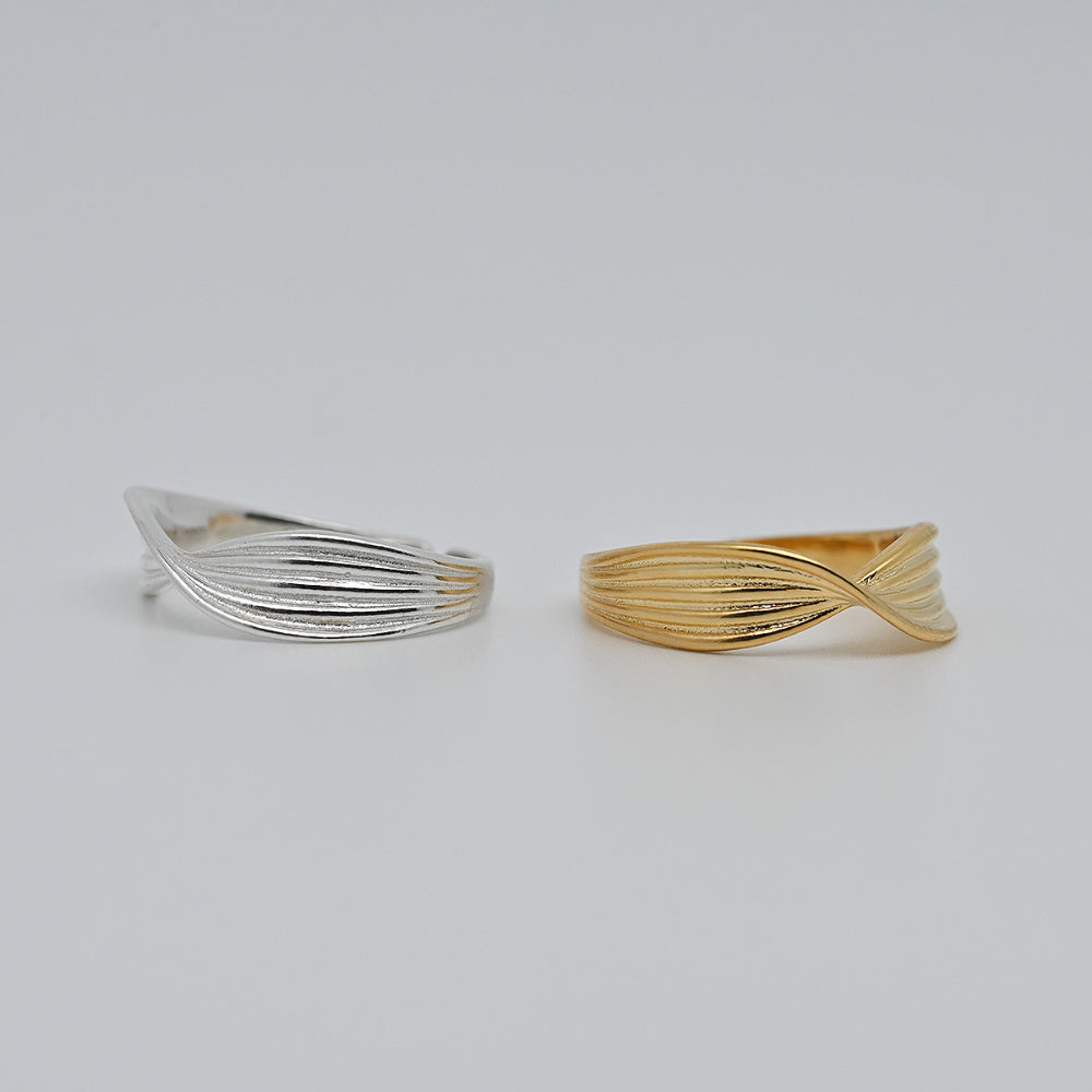 925 silver wave open ring_KWAJE068