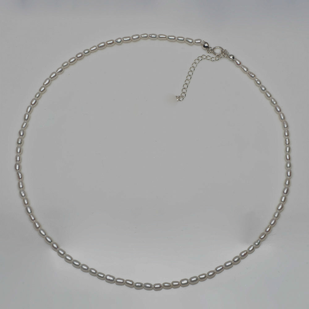 925 Silver Freshwater Pearl Necklace_KWAJE415