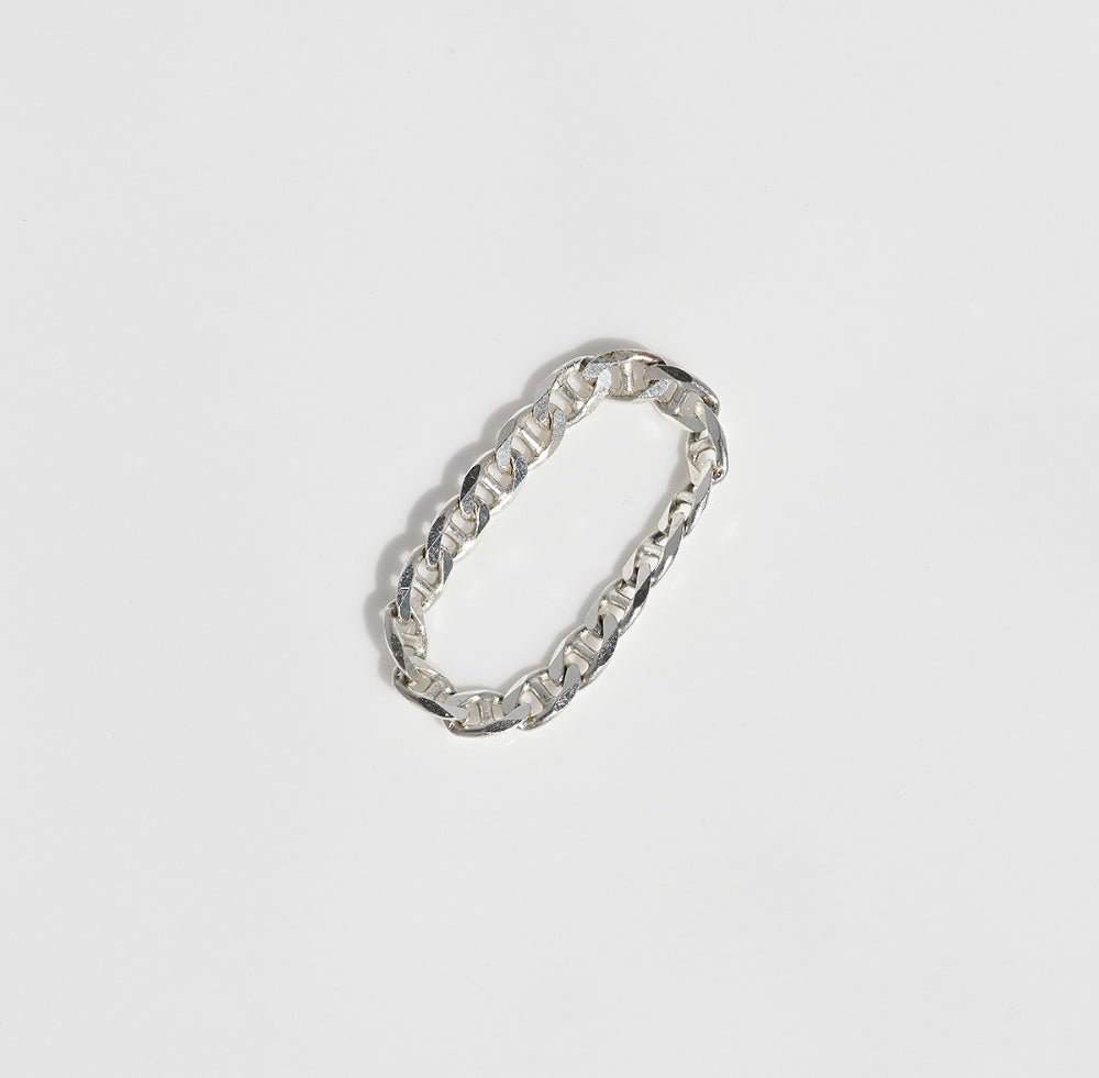 925 Silver Flat Chandal Chain Ring_KWAJE025