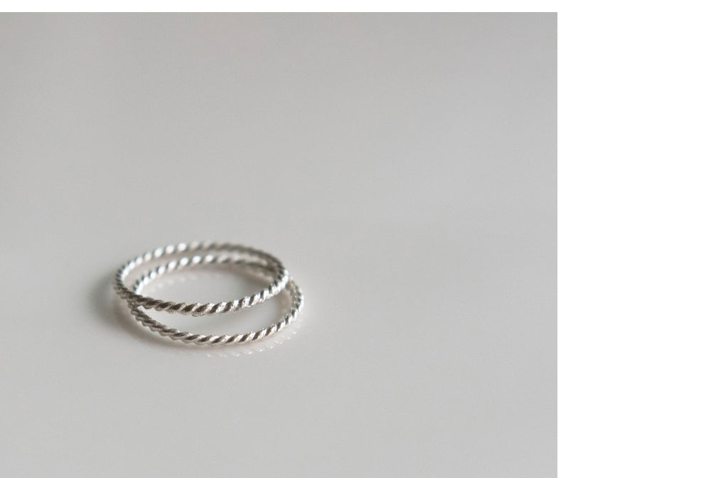 925 silver simple twist ring_KWAJE280