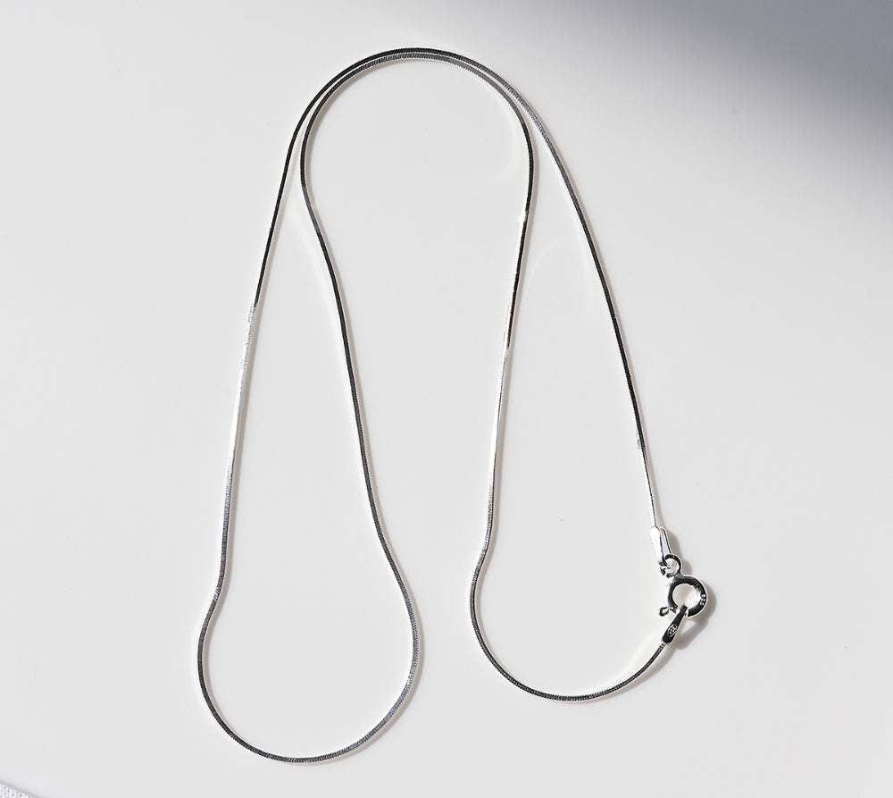 925 silver snake chain necklace 40 cm_KWAJE594