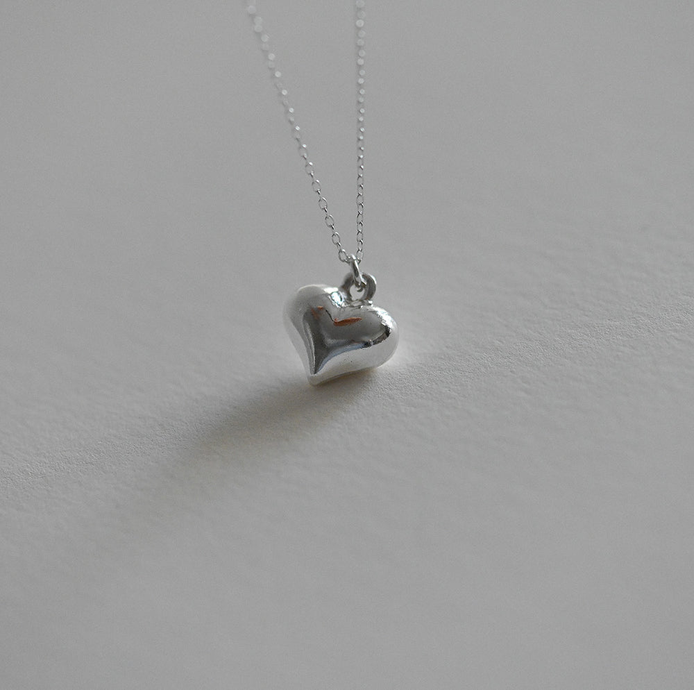 925 Silver Heart 3 Necklace_KWAJE091