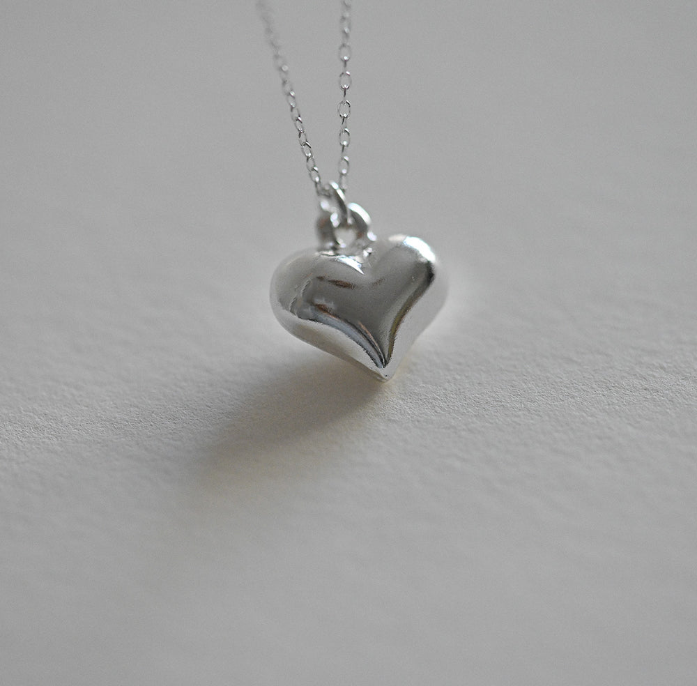 925 Silver Heart 3 Necklace_KWAJE091