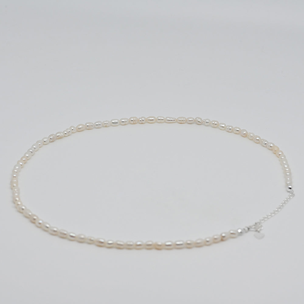 925 Silver Freshwater Pearl Necklace_KWAJE415