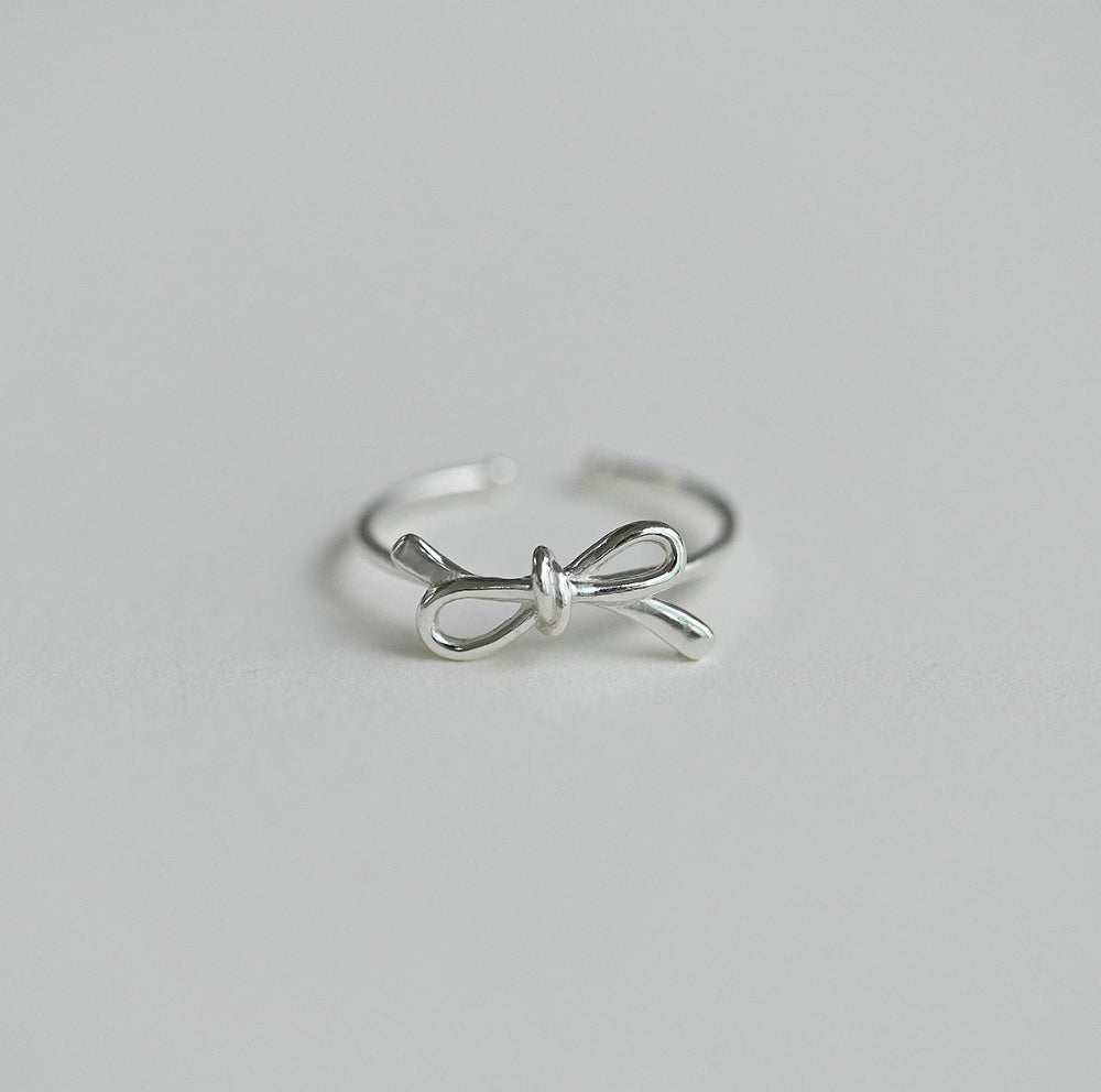 925 silver ribbon open ring_KWAJE054