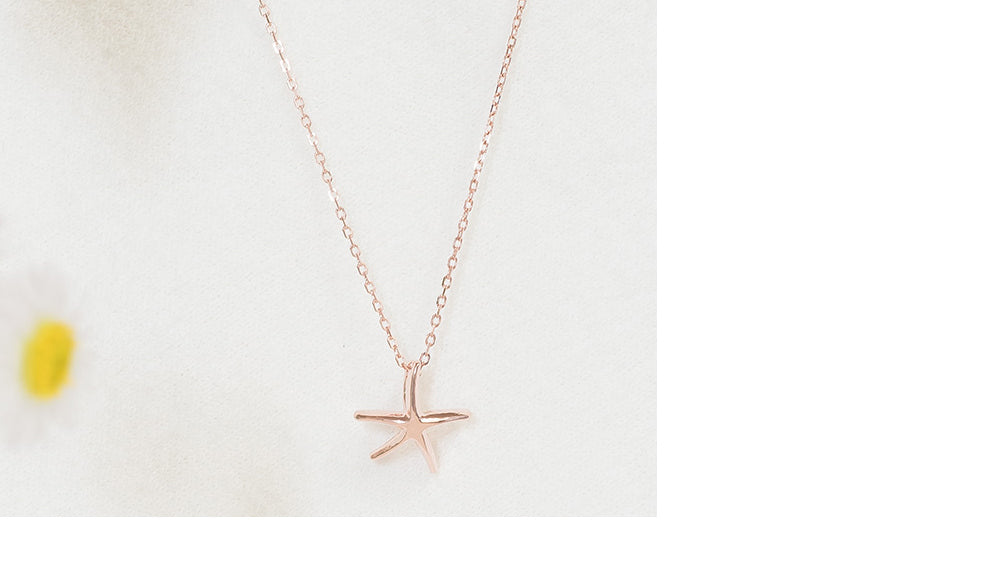 925 silver starfish medal necklace_KWAJE603